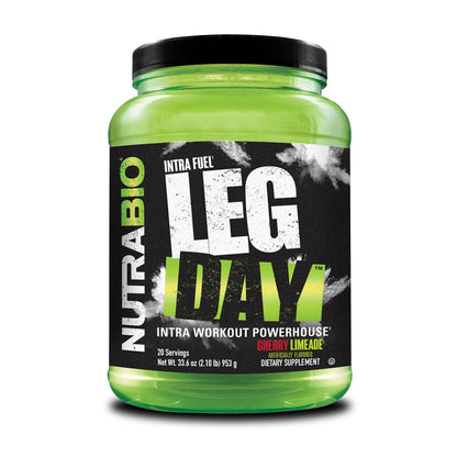 NutraBio Leg Day Intra Workout Powder – Advanced Carb Supplement with Cluster Dextrin & Electrolytes – Carb Powder with EAAs/BCAAs – Cyclic Dextrin for Performance – Cherry Lime, 20 Servings