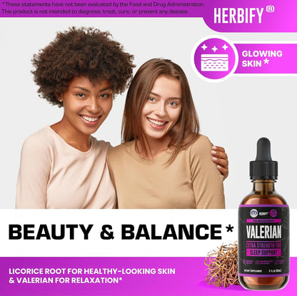 Valerian Root Supplement - Valerian Root Tincture – Nervous System Support 2 Fl oz