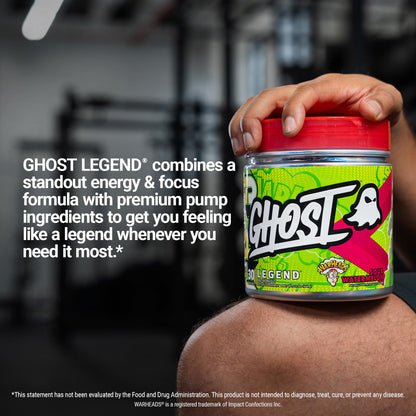 GHOST Legend Pre Workout Powder, Sonic Cherry Limeade - 30 Servings – Pre-Workout for Men & Women with Choline, L-Citrulline, & Beta Alanine for Energy & Focus