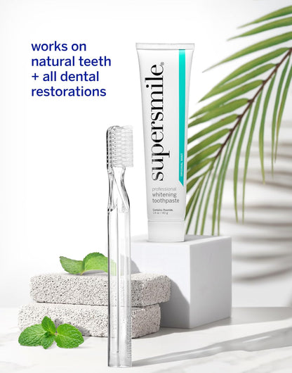 Supersmile Original Mint Whitening Trio, 3 Toothpastes + Toothbrush