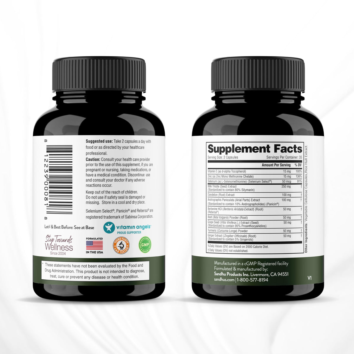 Sandhu's Liver Renew Cleanse Detox, Repair & Support |70 Capsules| 1 Month+ Supply