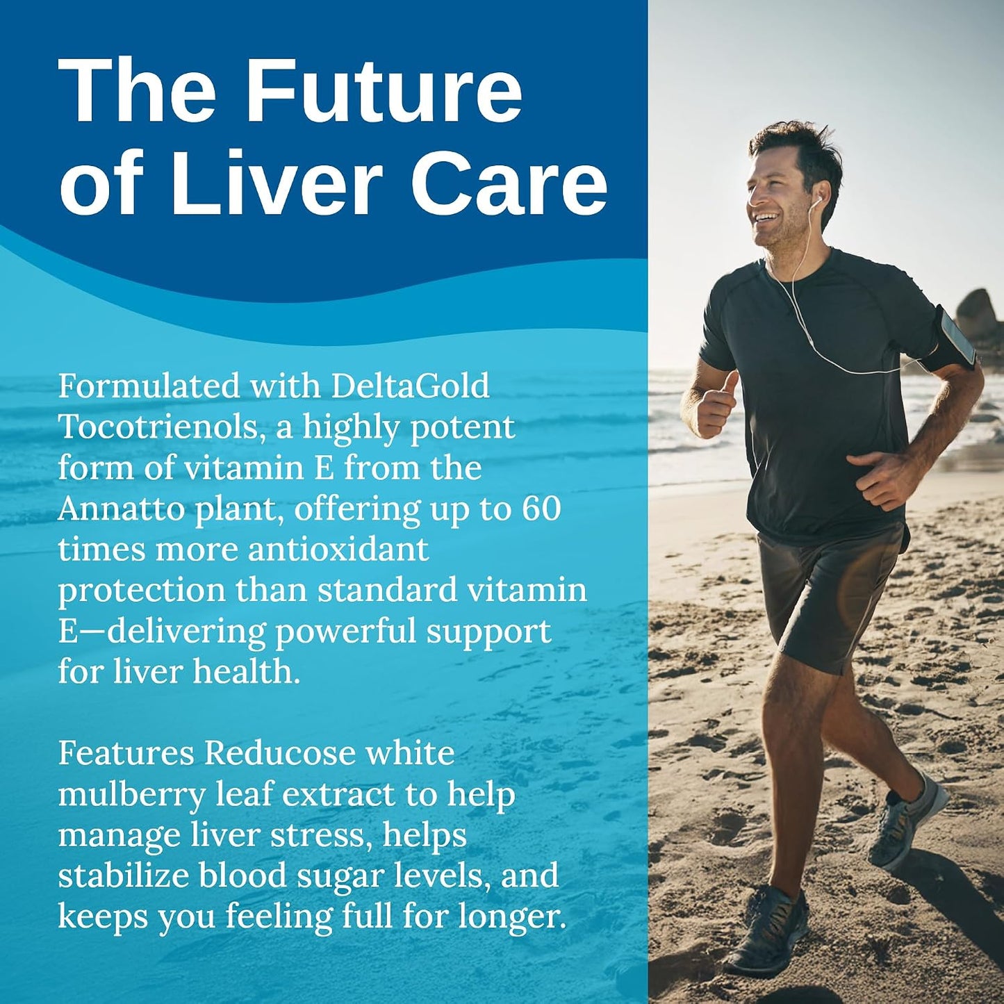 Xtendlife Total Liver Care for Blood Sugar, Fat Management & Detoxification - Science-Backed Liver Care with Milk Thistle & Tocotrienol - 30 Day Supply