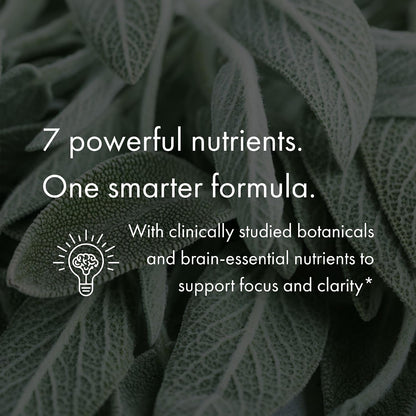 NAOMI BrainSpan™ with BDNF Support - Supports Working Memory, Focus & Concentration - CogniSage™, CognatiQ®, Lion Mane, Phosphatidylserine, Ginkgo Biloba, B6 & B12, Non-GMO, 30-Day Supply