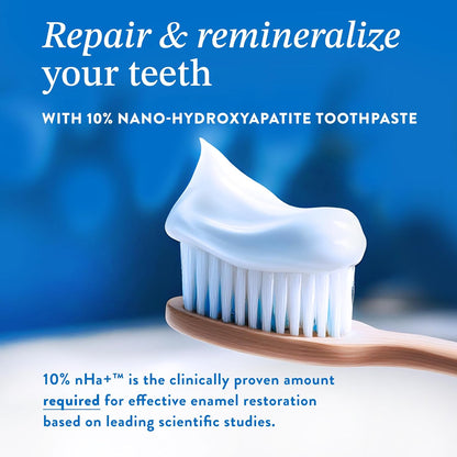Mouthology 10% Nano Hydroxyapatite Toothpaste (Fluoride Free) and Floss Picks Bundle
