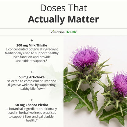 Liver Support – Liver Cleanse Detox & Repair Milk Thistle Supplement – 60ct