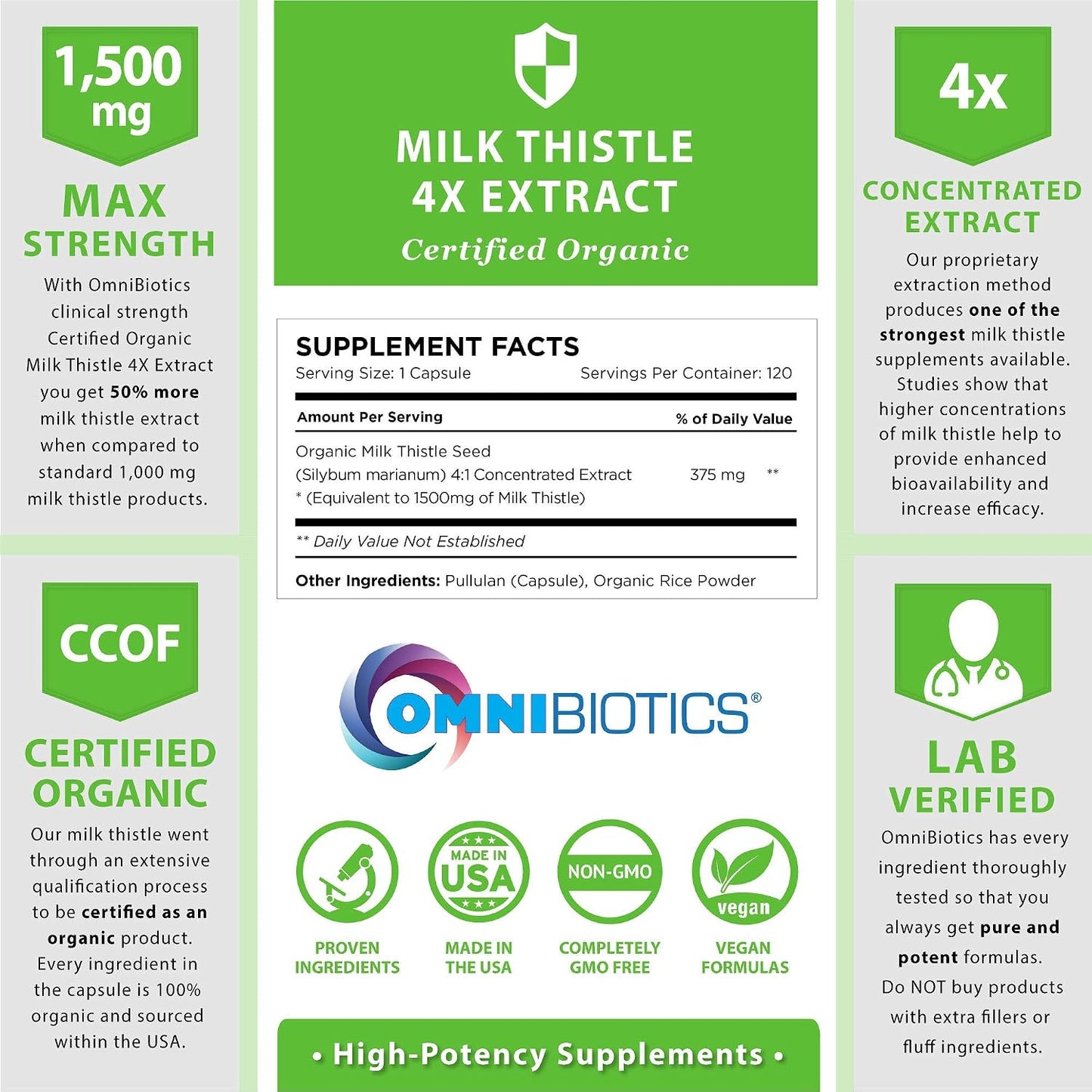 OmniBiotics The Ultimate Liver Care Package Liver Reboot + Certified Organic Milk Thistle 4X Concentrate for Comprehensive Daily Support