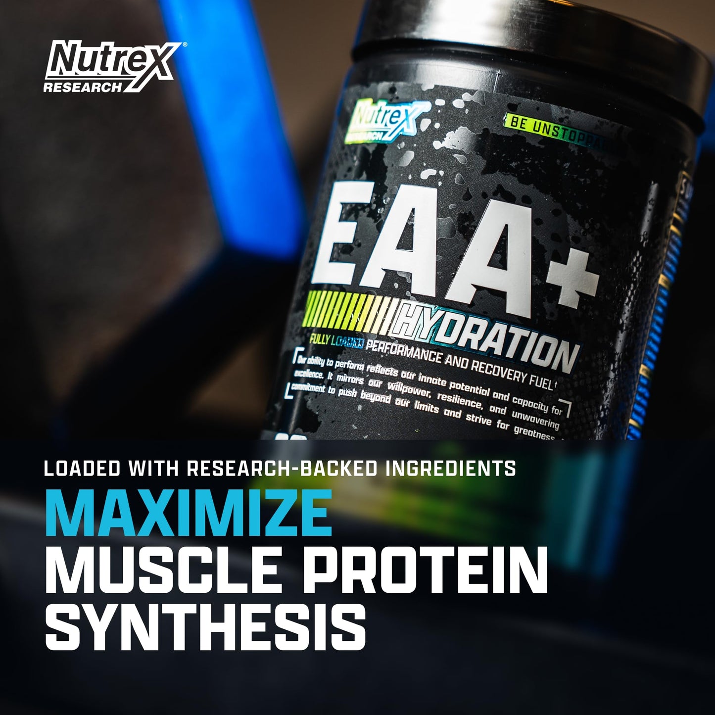 Nutrex Research EAA Hydration | EAAs + BCAA Powder | Muscle Recovery, Strength, Muscle Building, Endurance | 8G Essential Amino Acids + Electrolytes | Strawberry Watermelon 30 Serving
