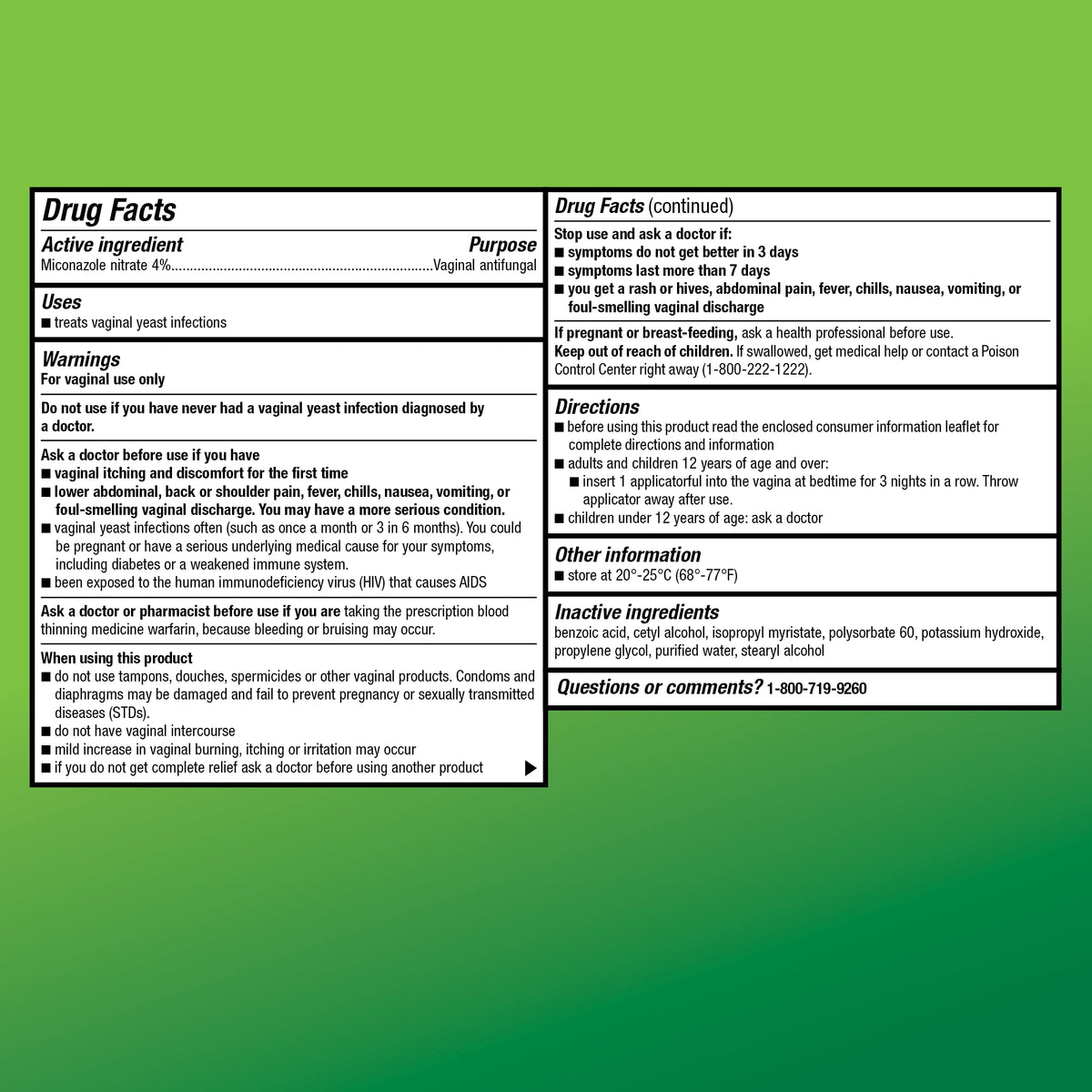 Amazon Basic Care Miconazole 3, Miconazole Nitrate Vaginal Cream (4 Percent), 3-Day Treatment