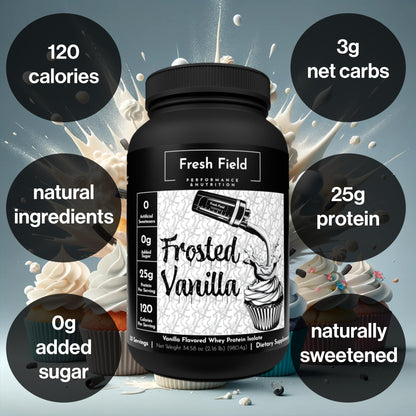 Fresh Field Performance and Nutrition, 30 Servings, 100% Whey Protein Isolate, 25g Protein