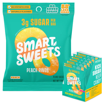SmartSweets Sweet Fish, Low Sugar Gummy Candy (3g), Low Calorie (130), Gluten-Free -1.8oz (Pack of 6) Packaging may vary | Gluten Free, Plant Based, Healthy Snacks For Adults & Kids, Fiber Candy, Fun Chewy Berry Flavored Gummies, Healthy Candy