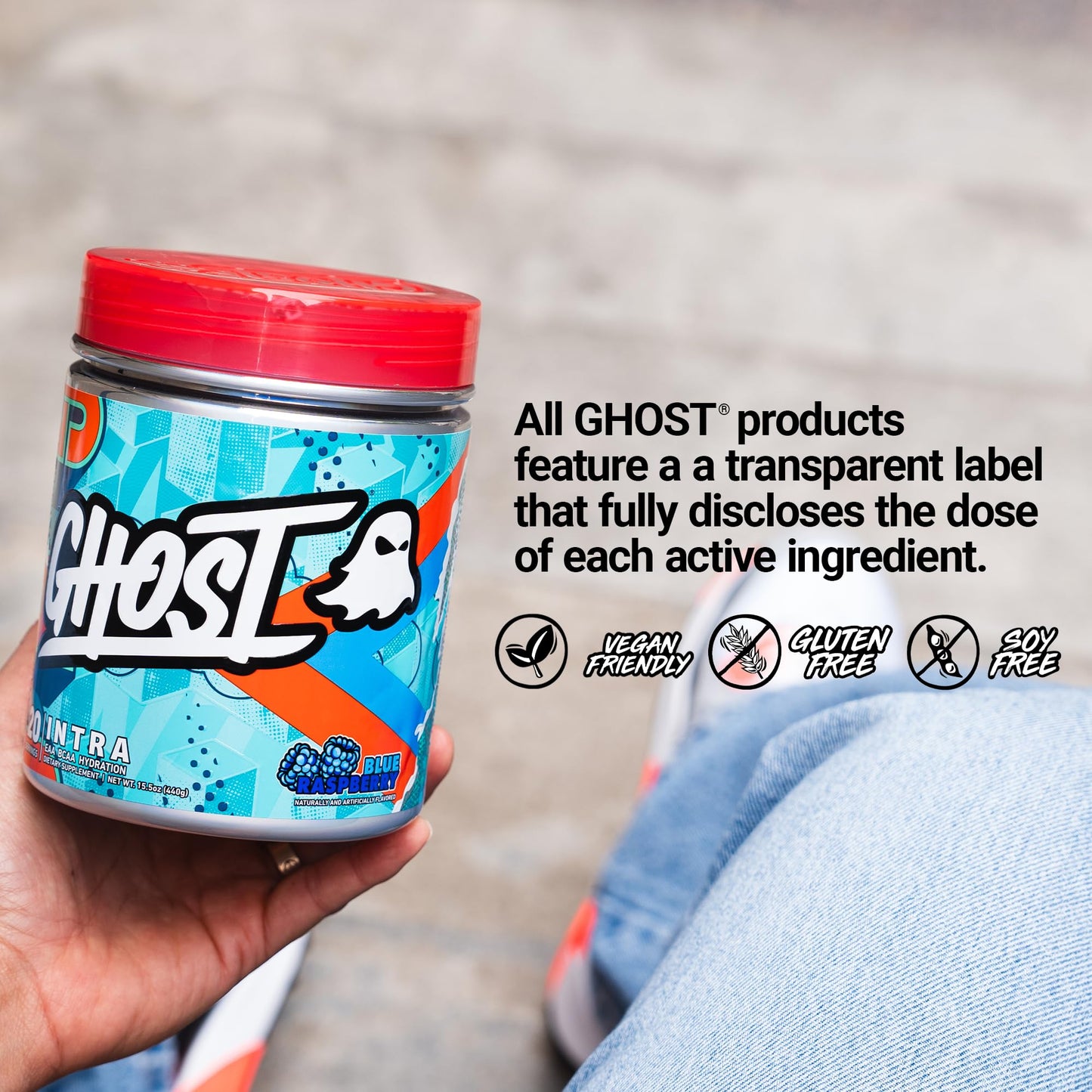 GHOST Intra Workout Powder, Welch's Grape - BCAAs &, EAAs, Nootropics & Hydration - Essential & Branch Chain Amino Acids Supports Muscle Recovery & Focus - Pre, Intra & Post Workout Powders