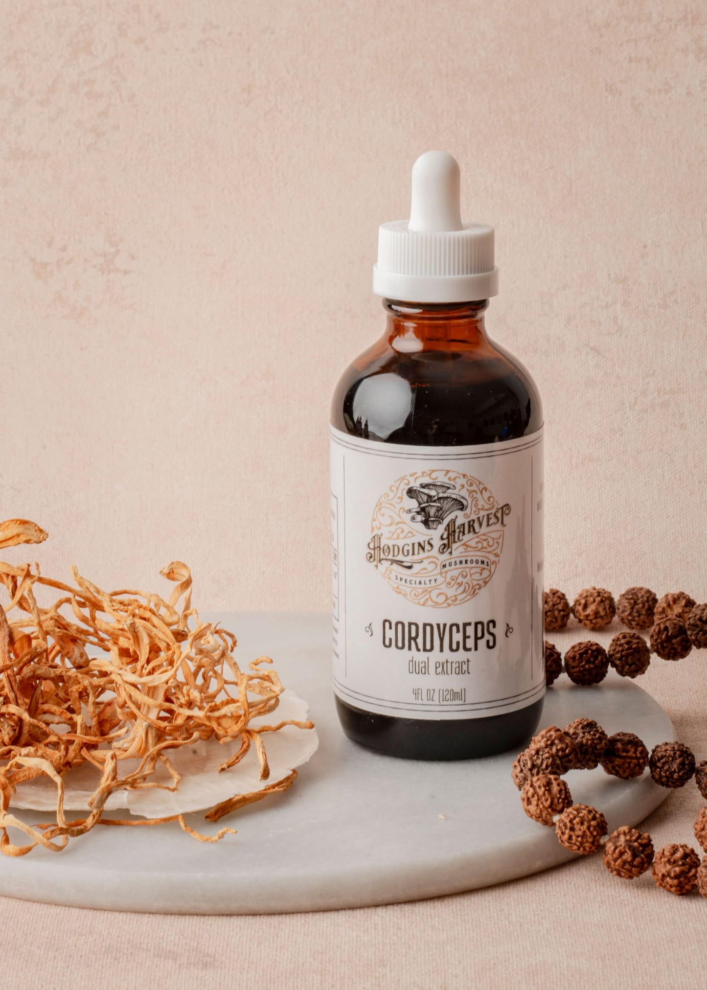Hodgins Harvest Organic Lion's Mane Fruiting Body Extract Tincture - Mushroom Supplement for Brain Health and Mental Focus - Dual Extract Formula - Extra Concentrated - 4 fl oz Bottle