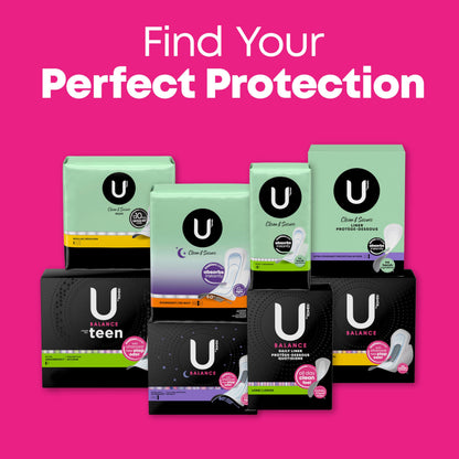 U by Kotex Balance Wrapped Panty Liners, Regular Length, 80 Count (Packaging May Vary)
