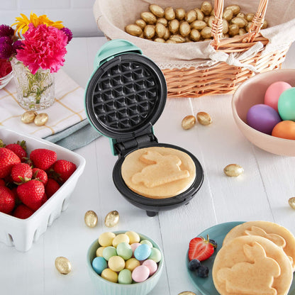 DASH Mini Maker for Individual Waffles, Hash Browns, Keto Chaffles with Easy to Clean