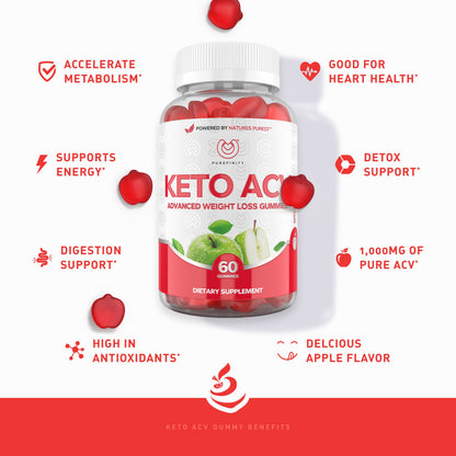 PUREFINITY Keto ACV Gummies to Support Weight Loss and Detox - True Form Keto ACV