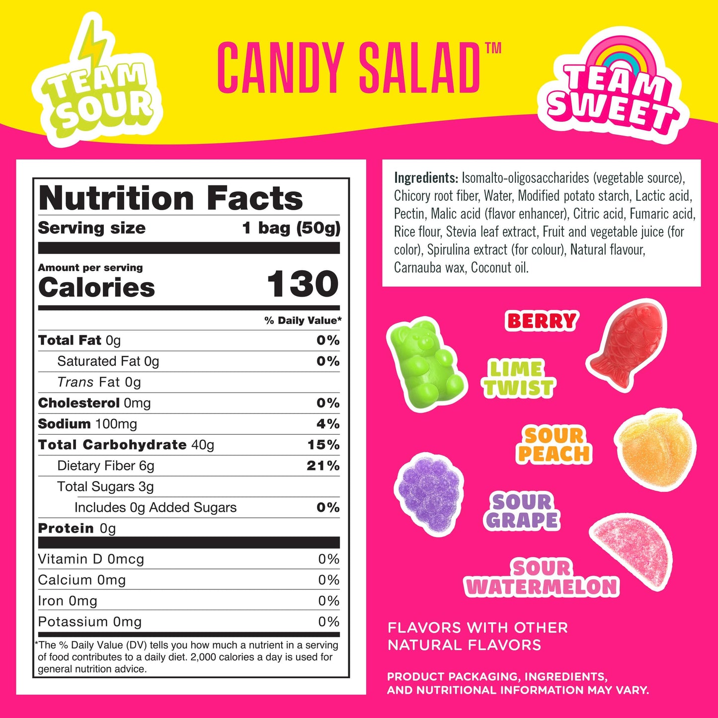 SmartSweets Sweet Fish, Low Sugar Gummy Candy (3g), Low Calorie (130), Gluten-Free -1.8oz (Pack of 12) Packaging may vary