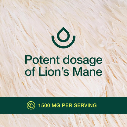 Lions Mane Mushroom Capsules Strongest 1500mg at Special Launch Price - Organic Powder Vegan Friendly Supplement - Brain, Nerve & Immune System Function Benefits - Powerful Superfood - Non GMO