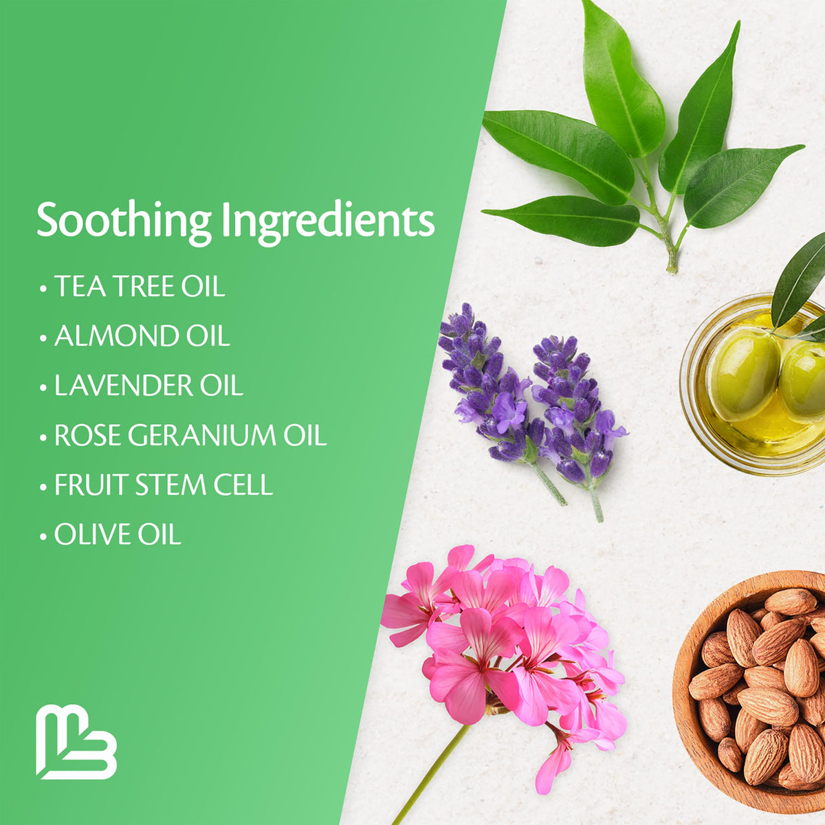 Soothing Tea Tree Oil Foot Soak with Stem Cell and Epsom Salt, 16 oz by M3