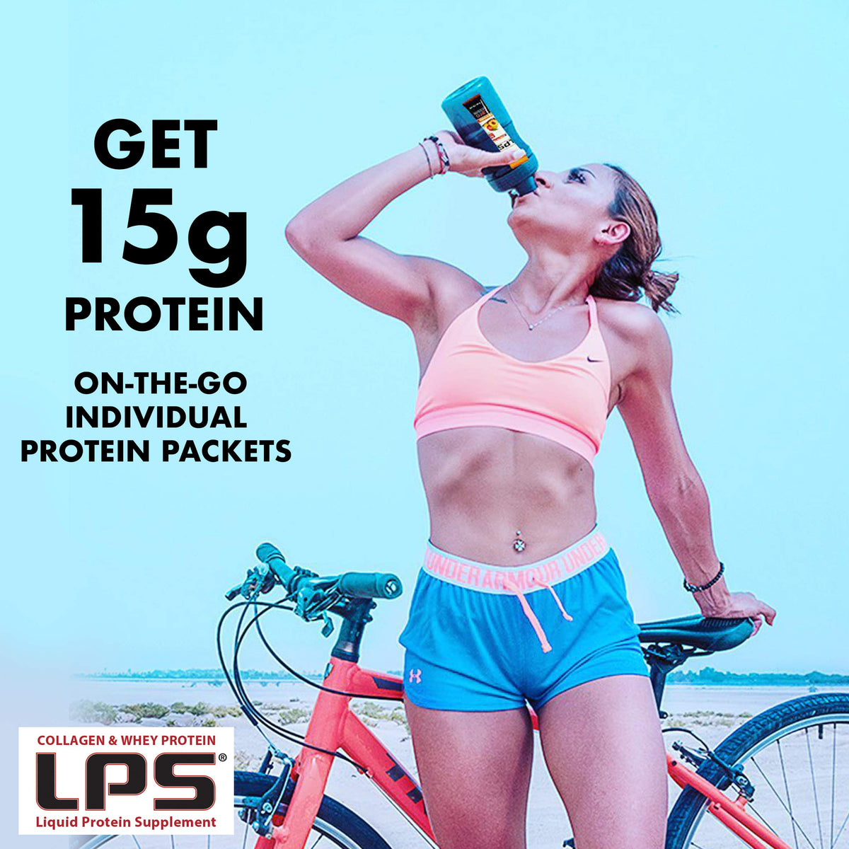 Nutritional Designs LPS Liquid Collagen & Whey Protein Supplement - Non-GMO Drink