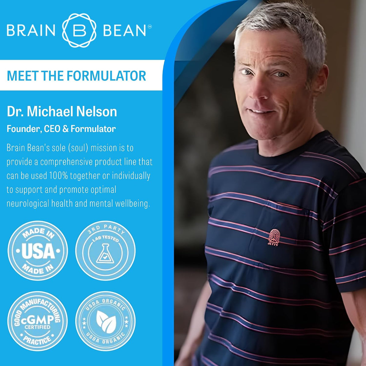Brain Bean Brain Cardio Electrolyte Mix - Mandarin/Orange Flavors - Heart & Brain Support with Magnesium, Taurine, Potassium, D-Ribose, Beet Root & Vitamin C - 30 Serving