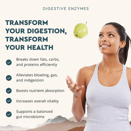 Ancestral Supplements Digestive Enzymes for Women & Men, 90 Ct | Probiotics plus grass fed beef organ supplements support gut health, digestion and nutrient absorption.