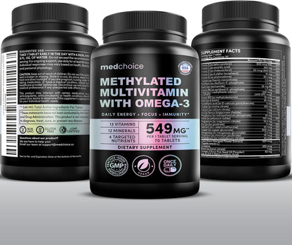 MEDCHOICE Complete 29-in-1 Methylated Multivitamin with Omega-3, 70ct