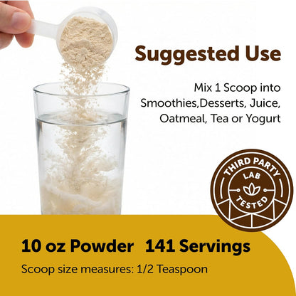 Micro Ingredients Organic Lemon Juice Powder, 10 Ounce | Natural Fruit Flavor | Made from Real Lemon | No Sugar & Additives | Great for Drinks, Smoothie & Beverages | Non-Gmo & Vegan Friendly