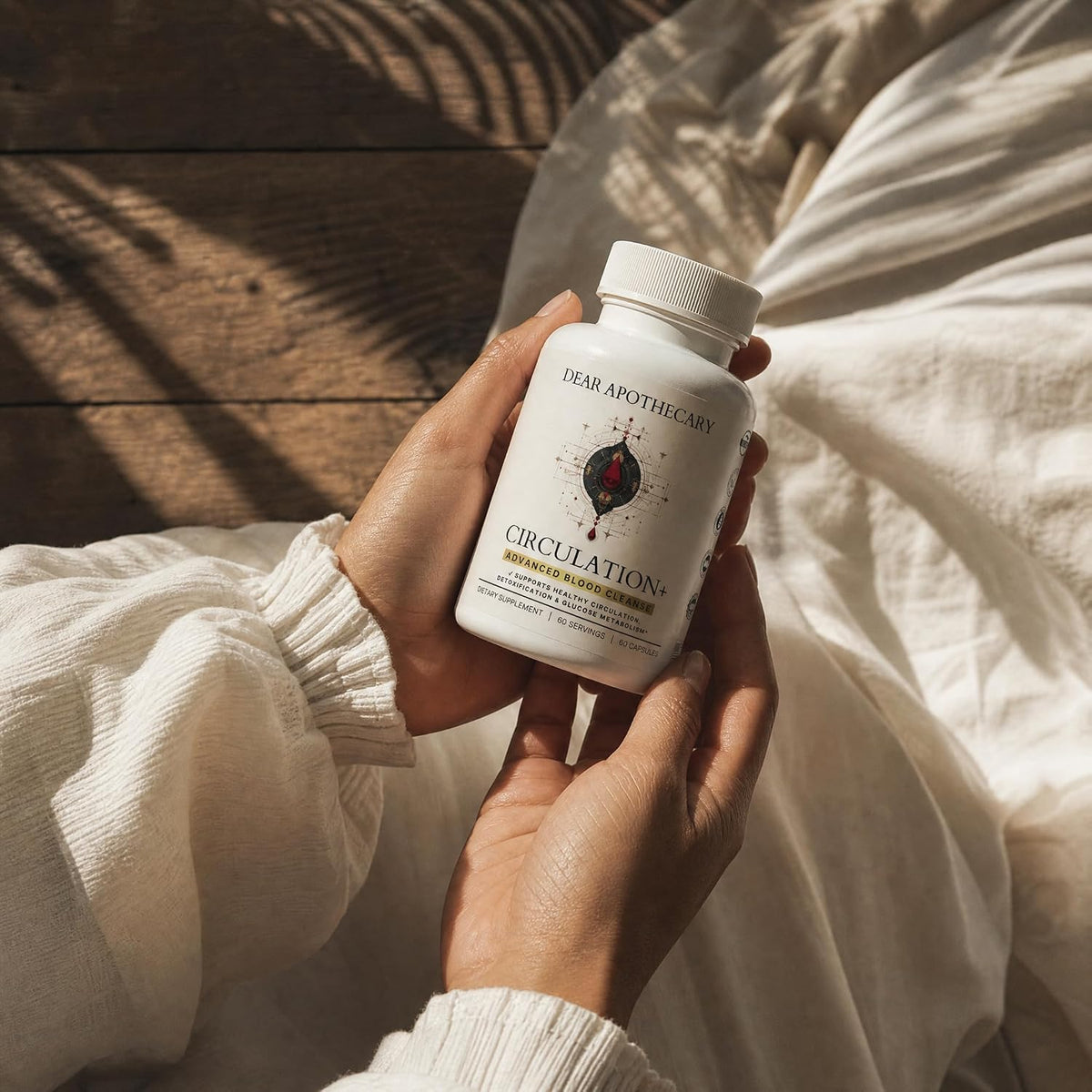 Circulation+ Advanced Formula - Botanical Herbal Complex with Cayenne Ginger - Traditional Wellness Blend with Vitamins Minerals - Daily Herbal Supplement - Vegan Non-GMO Gluten-Free - 60 Capsules