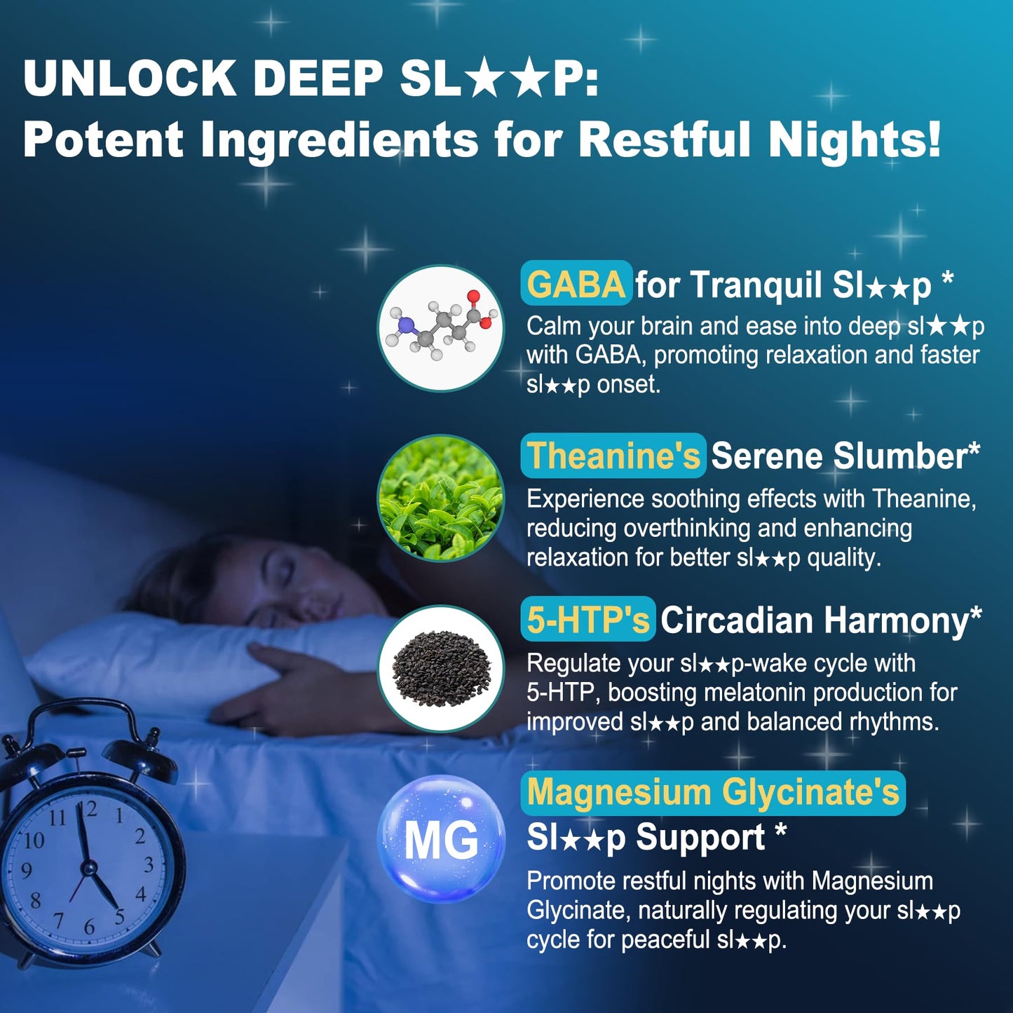 GABA Supplement - 1000 mg Liposomal Form for Optimal Absorption, GABA with L-Theanine, Magnesium Glycinate, 5HTP, Vitamin D3 for Calm, Relaxation, Mood, Restful Night - Melatonin-Free 120 Softgels.