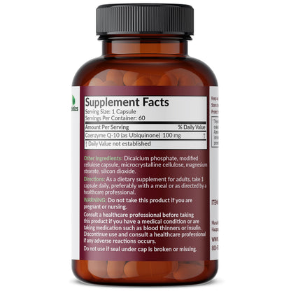 Futurebiotics CoQ10 100 MG Cellular Energy Production, 60 Vegetarian Capsules