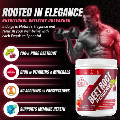 Organic Beet Root Powder - Nitric Oxide Supplement Super Food Beets Supplements