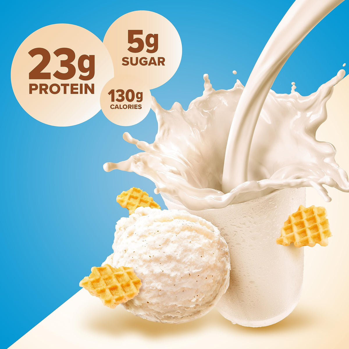 Pure Protein Simple Whey Powder - High Protein, Low Sugar, Gluten-Free, French Vanilla
