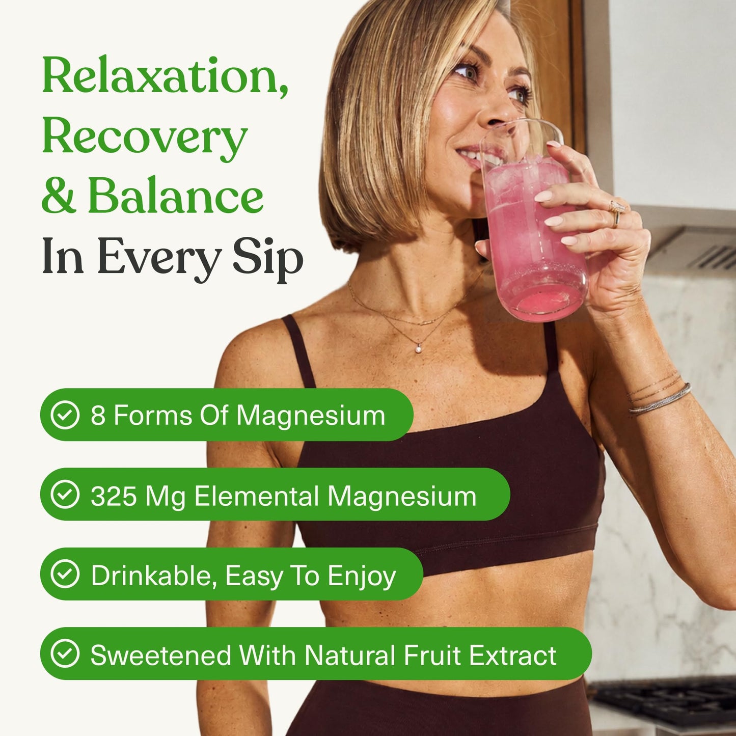 BIOptimizers Magnesium Breakthrough Drink - 8 Forms of Magnesium, Electrolytes, Sleep Health, Stress, Muscle Recovery, Heart Support | Glycinate, Citrate, Malate- Raspberry Lemon