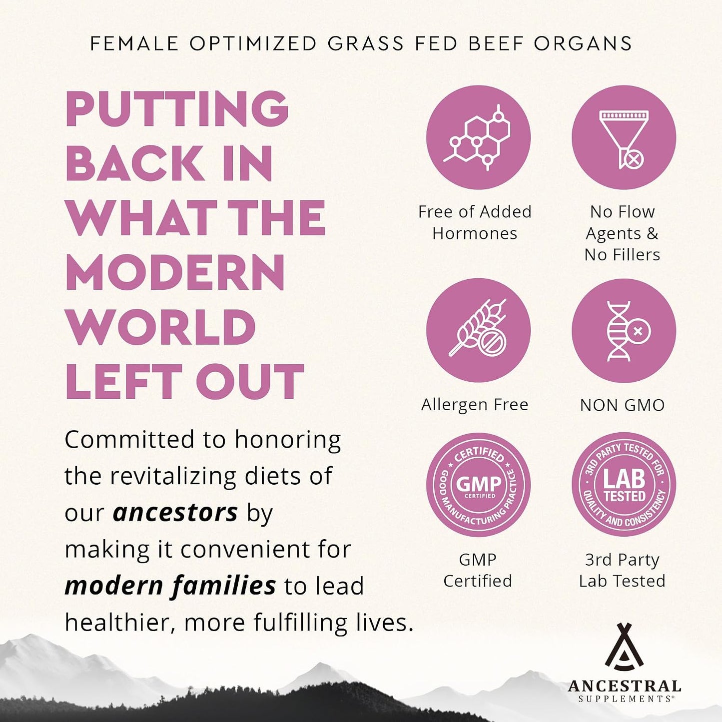 Ancestral Supplements FEM & Colostrum Bundle for Women – Supports Hormone Balance, Energy, Skin, Immunity & Digestion – Grass Fed, Pasture Raised Female Organ Blend with Bioactive Colostrum