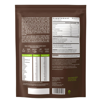 Igennus Vegan Collagen Peptide Powder, Enhanced with Glycine, Proline & Hydroxyproline & Cofactor Vitamin C, Non GMO, Complete Vegetarian Plant Based Collagen Powder Booster, 35 Servings