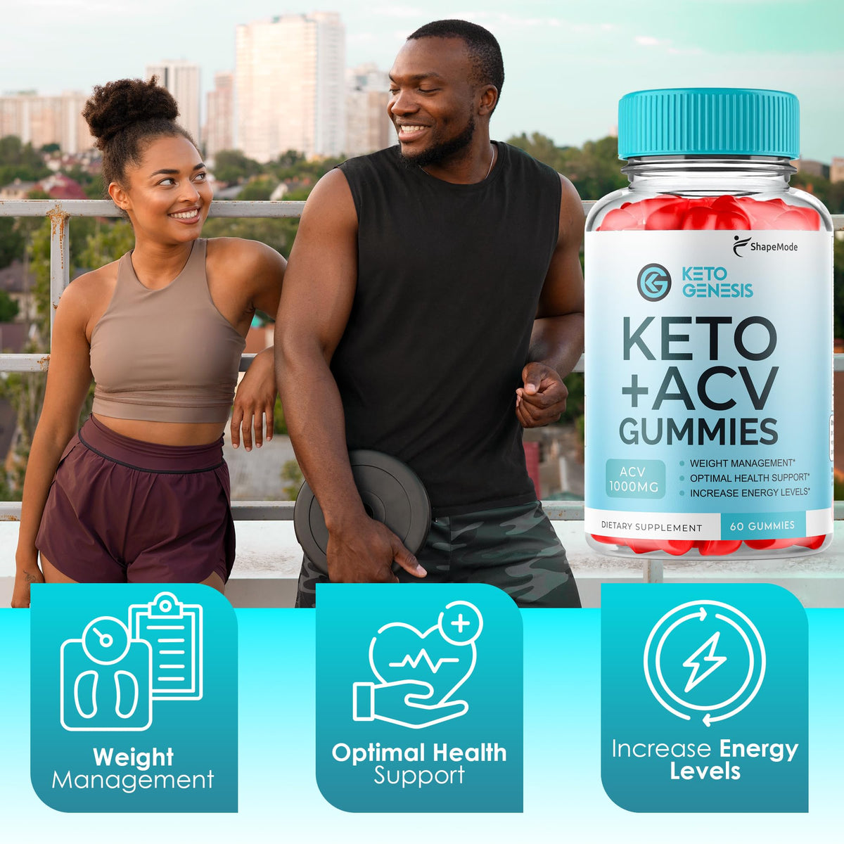 Keto Genesis ACV Gummies - Advanced Weight Loss, Genesis Keto Ketones Apple Cider