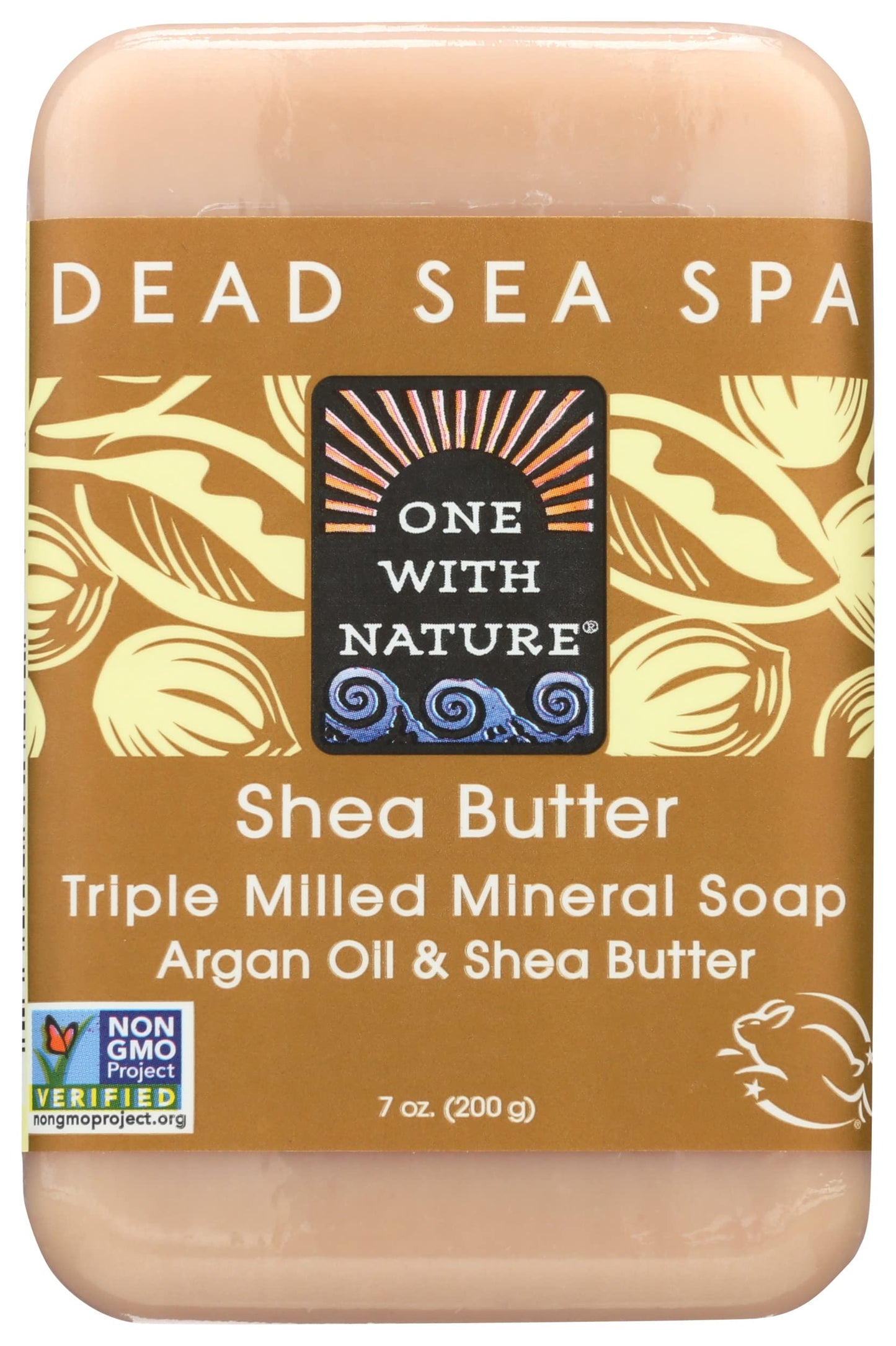 One With Nature Dead Sea Mineral Soap, Lemon Sage, 7-Ounces (Pack of 6)
