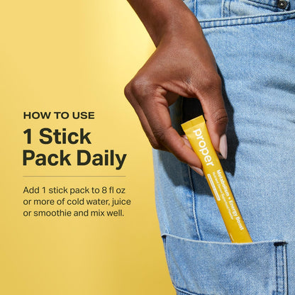 Proper, The Yellows Metabolism and Energy Boost Stickpack + Jar Bundle