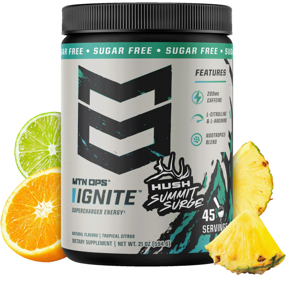 MTN OPS Ignite Energy Powder, Zero Sugar, Tiger's Blood