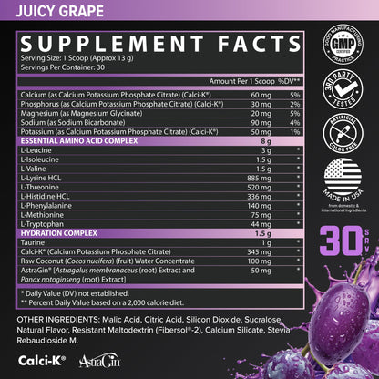 Nutrex Research EAA Hydration | EAAs + BCAA Powder | Muscle Recovery, Strength, Muscle Building, Endurance | 8G Essential Amino Acids + Electrolytes | Strawberry Watermelon 30 Serving