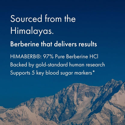 NAOMI Himalayan Berberine 500mg - Supports Healthy Metabolic Function & Balanced Lipid Profile - Patented HIMABERB®, 97% Pure Berberine HCl, Supports Healthy Energy, 60 Capsules, 1-Month Supply