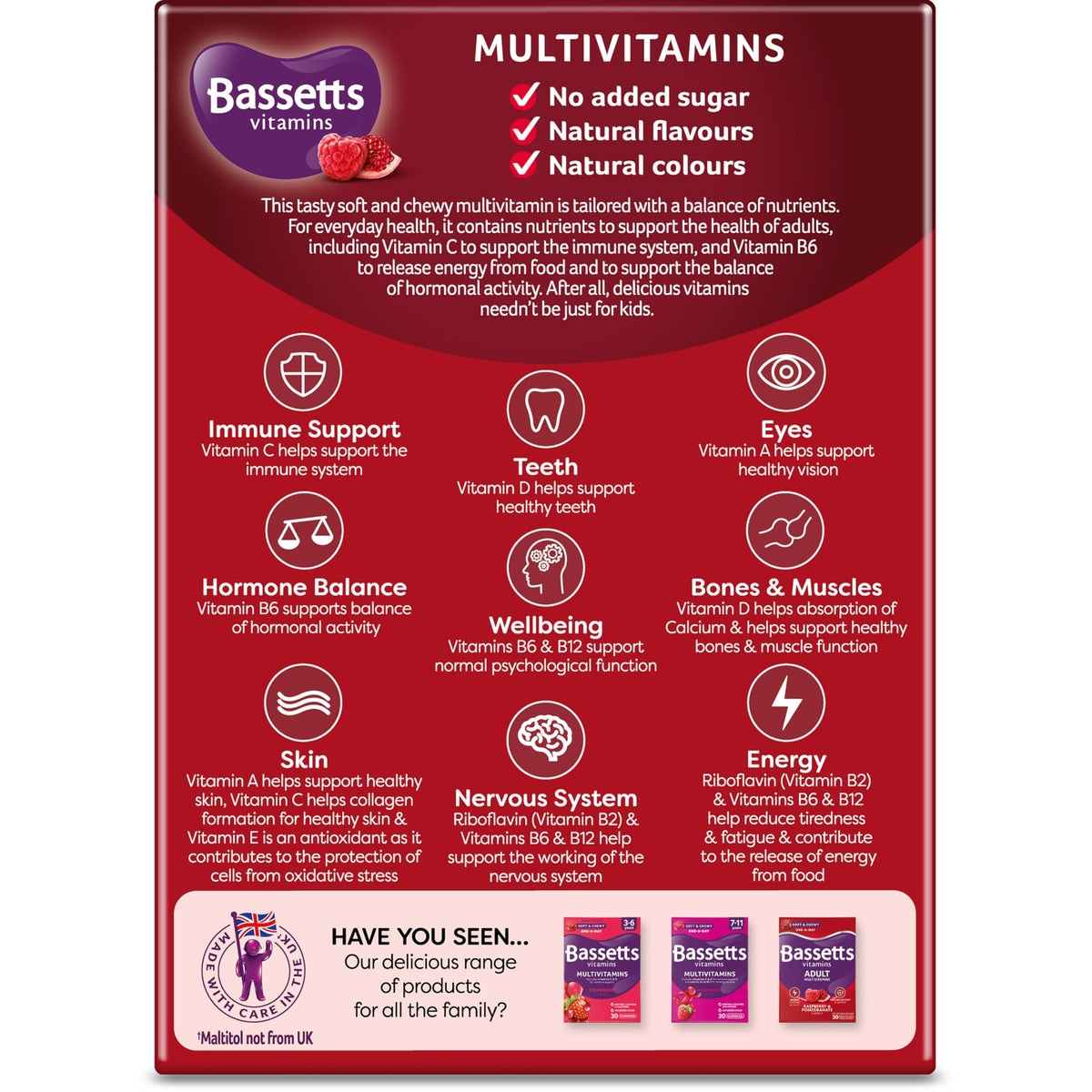 Bassetts Vitamins Adults Multivitamins, 60 Pastilles
