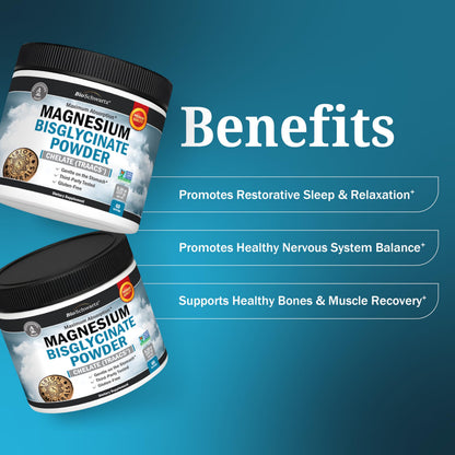 Magnesium Bisglycinate Chelated Supplement -180 Capsules