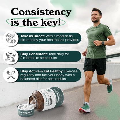 Benevolent Glp-1 Support | 5-in-1 Synbiotic with Akkermansia, MetSyn®, Chromax® & Liposomal Berberine | Natural GLP 1 Probiotics Supplement for Weight Management & Metabolic Balance, 60 Ct