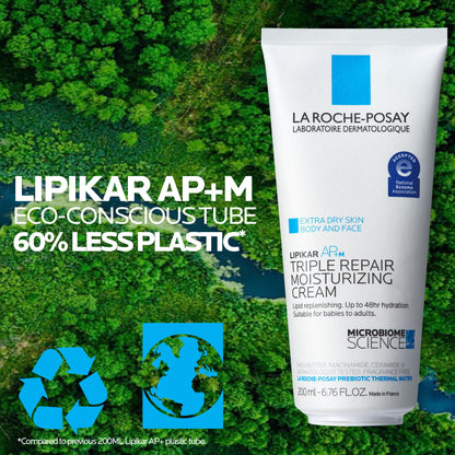 La Roche-Posay Lipikar AP+ Triple Repair Moisturizing Cream | Face & Body Lotion For Dry