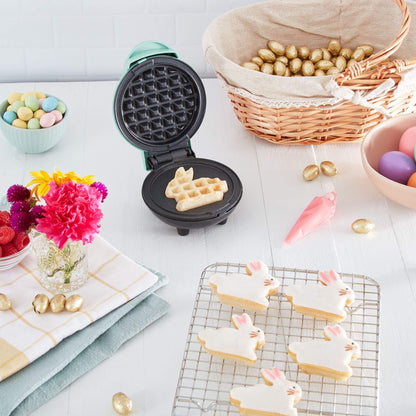 DASH Mini Maker for Individual Waffles, Hash Browns, Keto Chaffles with Easy to Clean