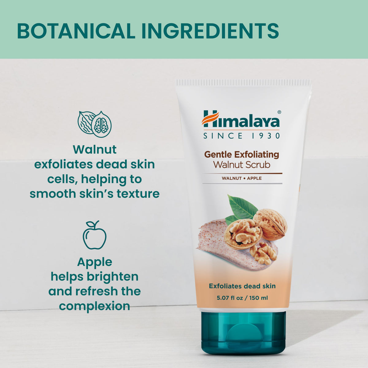 Himalaya Gentle Exfoliating Apricot Face Scrub for Deep Cleansing, 150 ml
