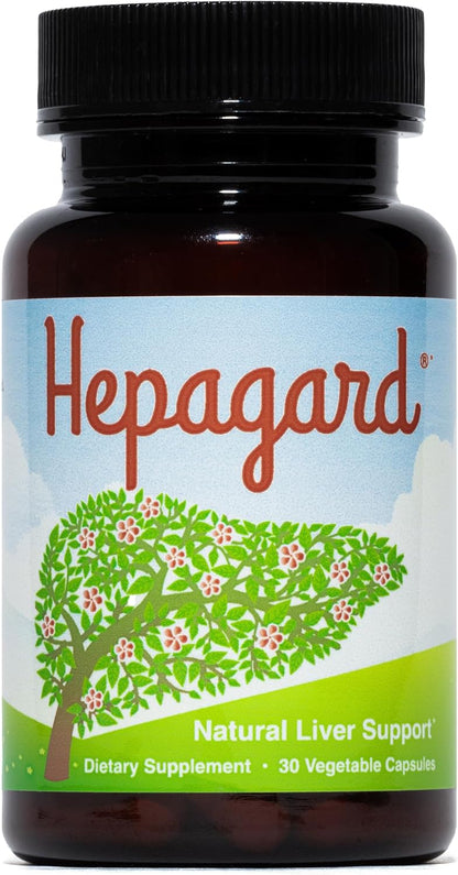 Hepagard Natural Liver Support Supplement with NAC, Vegan, Gluten-Free | Promotes Healthy Liver Function, Detox, and Cleanse with Milk Thistle for Less Bloating and Better Digestion, 30-Day Supply
