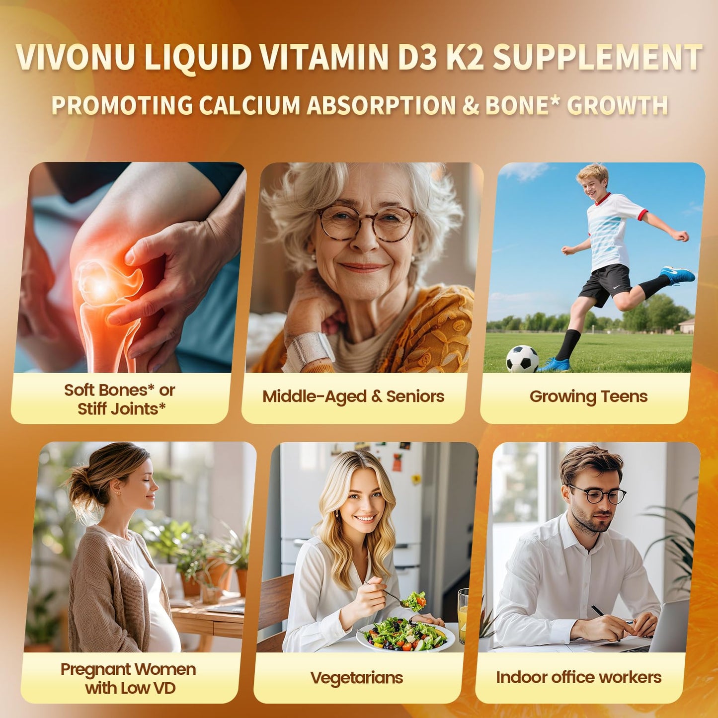 VivoNu Vitamin D3 K2 10000 IU with MK7-300 Virgin Coconut Oil Softgels, 2 in 1 Vitamins D & K Complex | Vitamina D3 con K2 (300 Softgels /1 Bag)