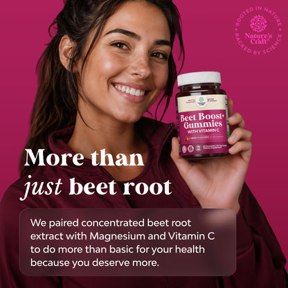 Flow Boosting Beet Root Gummies - Invigorating Beet Gummies for Adults Nitric Oxide Energy & Heart Health Support with Grapeseed Pomegranate & Vitamin B12 - Vegan Non-GMO & Gluten Free - 60 Count